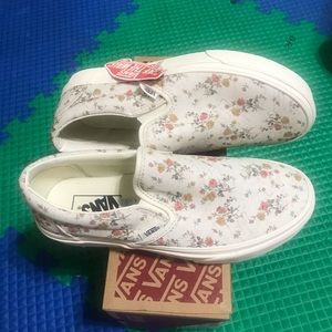 Van’s vintage floral slip on
